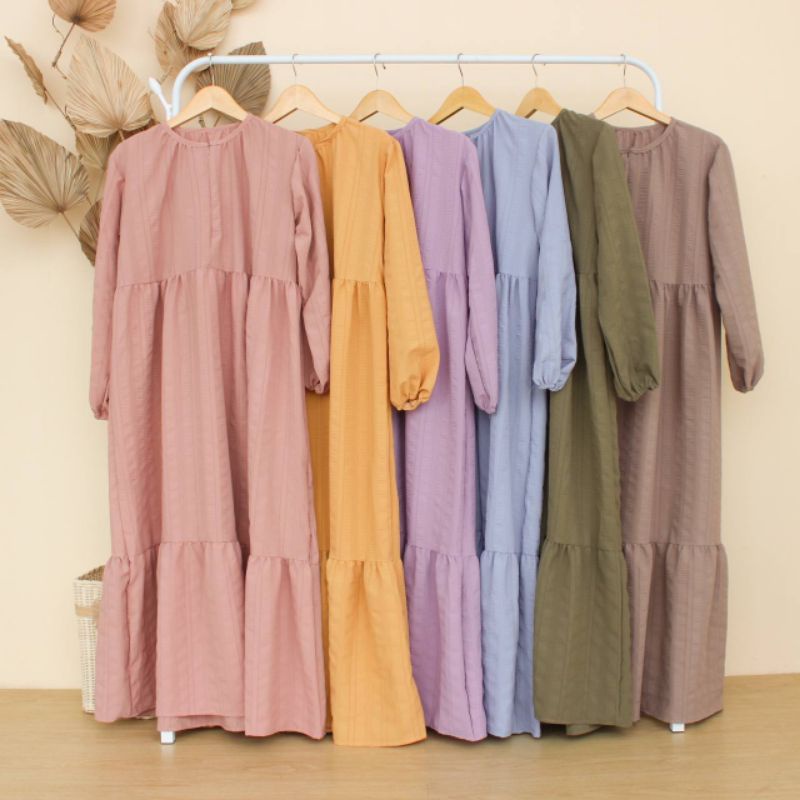 Yura Dress Crincle / Gamis Terbaru