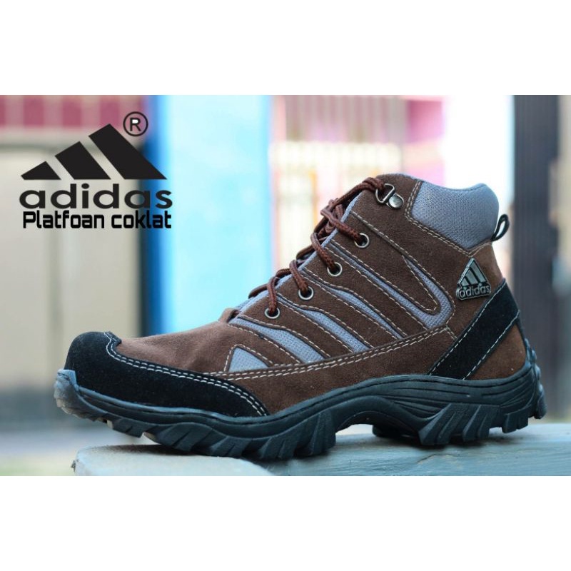 ADIDAS FLATFOAM - BOOTS SAFETY | Sepatu Boots Pria Safety Original Kulit Suede