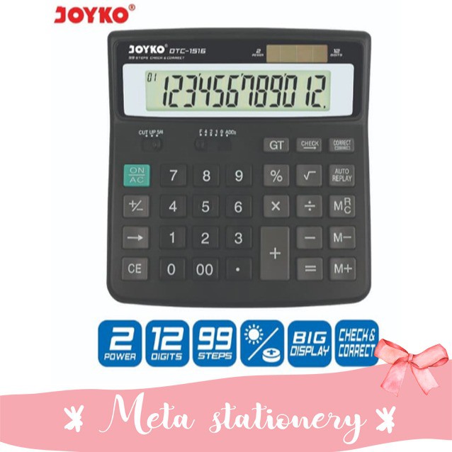 

Calculator / Kalkulator Joyko DTC-1516 / 12 Digits / Check Correct