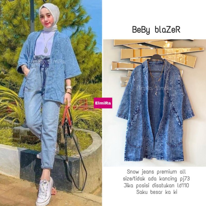 Beby Blazer Elmira | Jaket Jeans Wanita Murah