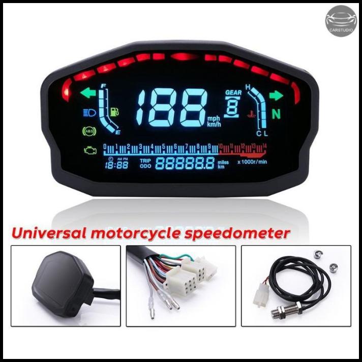 Speedometer Digital Koso Rx3N Set Universal Motorcycle