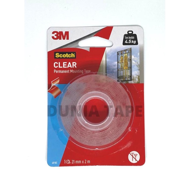 

Double Tape 3M Scotch Original USA Clear Mounting Tape 4010C - CLEAR CUCI GUDANG