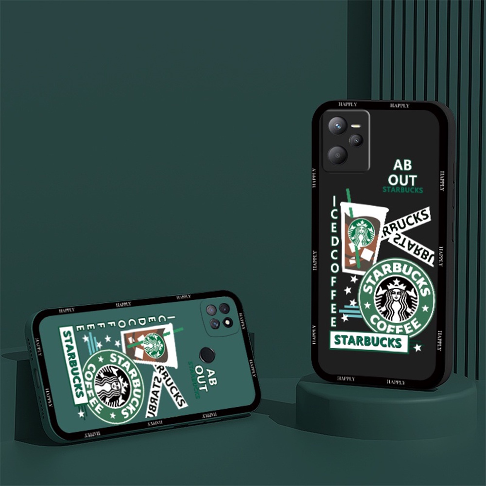 Casing Silikon OPPO A17 A77S A57 A16 A15 Reno 8T 4G A16K A54 A53 A12 A5S A7 A3S A11k A31 A52 A92 A94 A37 F9 A1K Reno 7 6f Motif Starbuck 4F