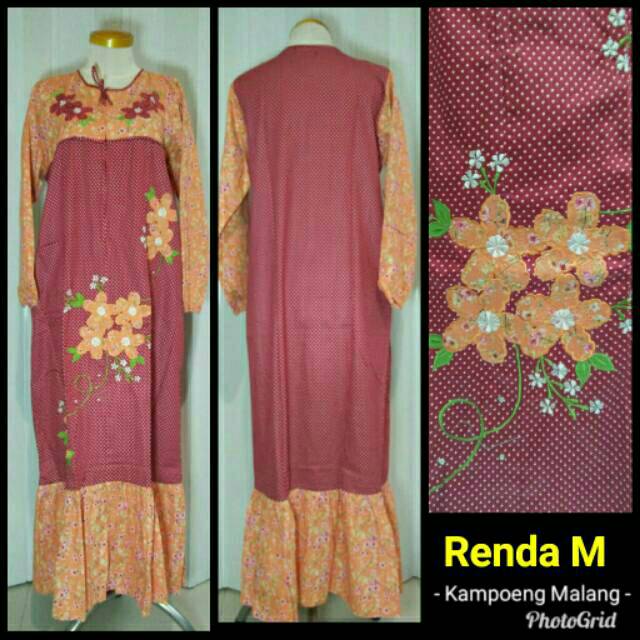 Daster Malang Renda (katun jepang PREMIUM)