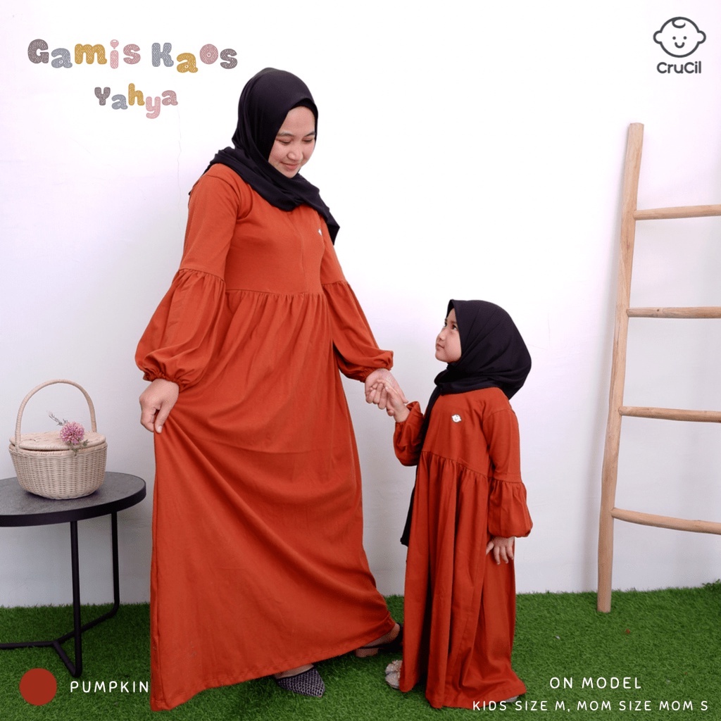 CruCil Factory Baju Gamis Kaos Yahya Busui (Size Mommy)