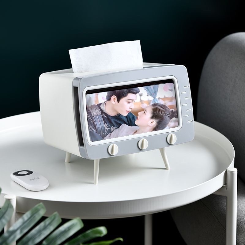 Tempat Tisu Bentuk TV/Tissue Box TV/Desktop TV Tissue