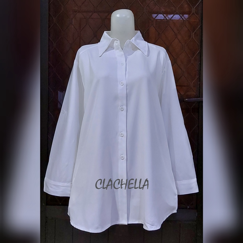 Clachella Kemeja Polos, Baju Atasan Wanita B1B8553