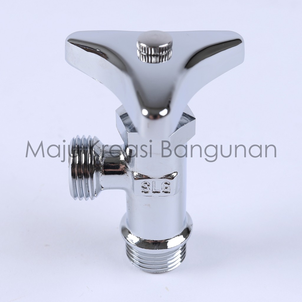 Stop Kran Kuningan SOLIGEN Kloset Toilet 1 Cabang Single Jet Shower Soligen Kamar Mandi Keran Air