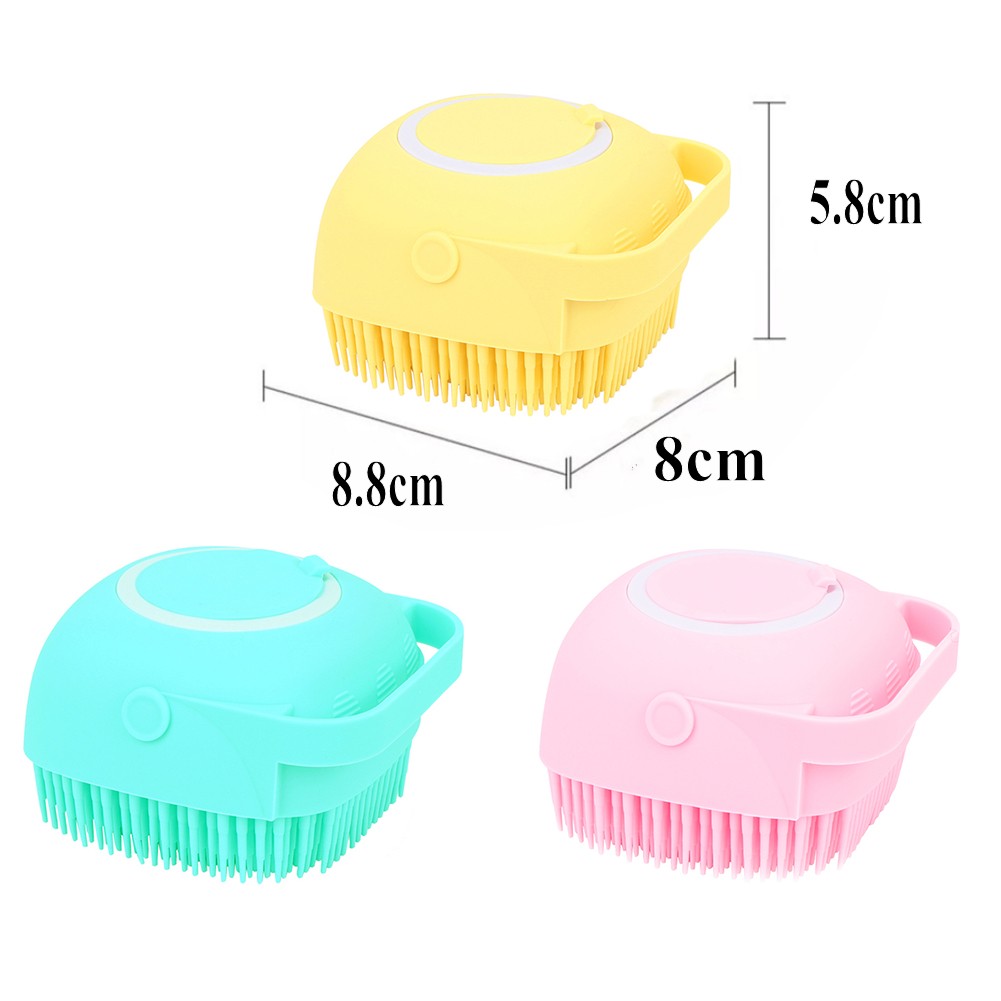 Soft Silicone Bath Brush  With Hooks / Baby Showers Cleaning Bath Brushes / Mud Dirt Remover Massage Back Scrub / Showers  Scrubber Skin Cleaning