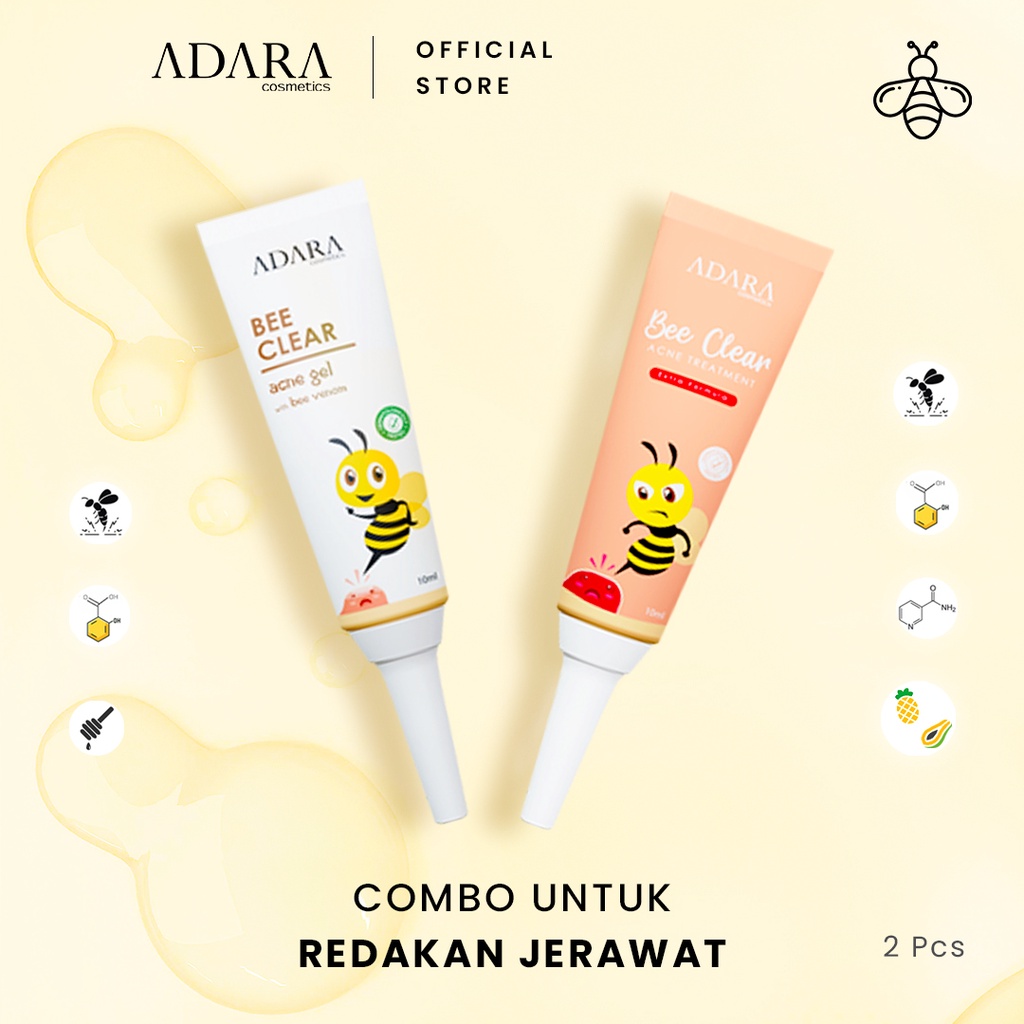 Adara Combo - Bee Clear Acne Gel Reg + Extra Formula