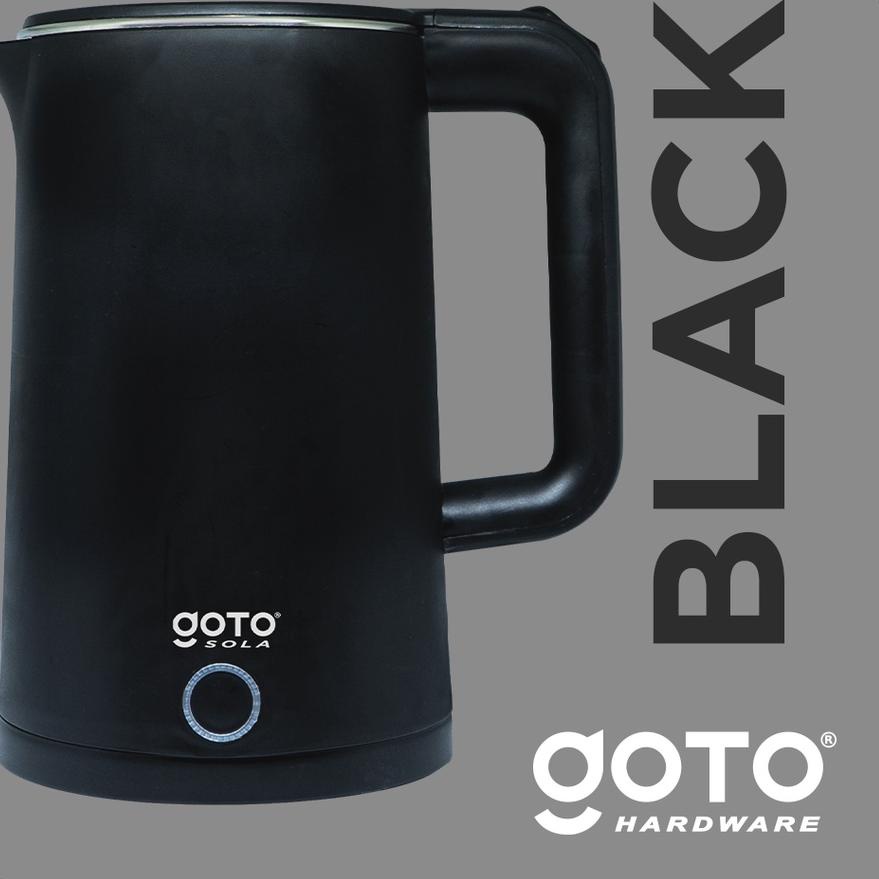 ✹ Goto Sola Electric Kettle Teko Listrik Pemanas Air Stainless Steel ➵