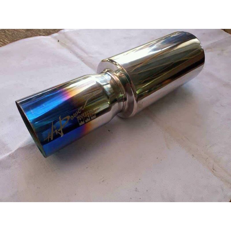 knalpot mobil hks hip power biru/burn trip