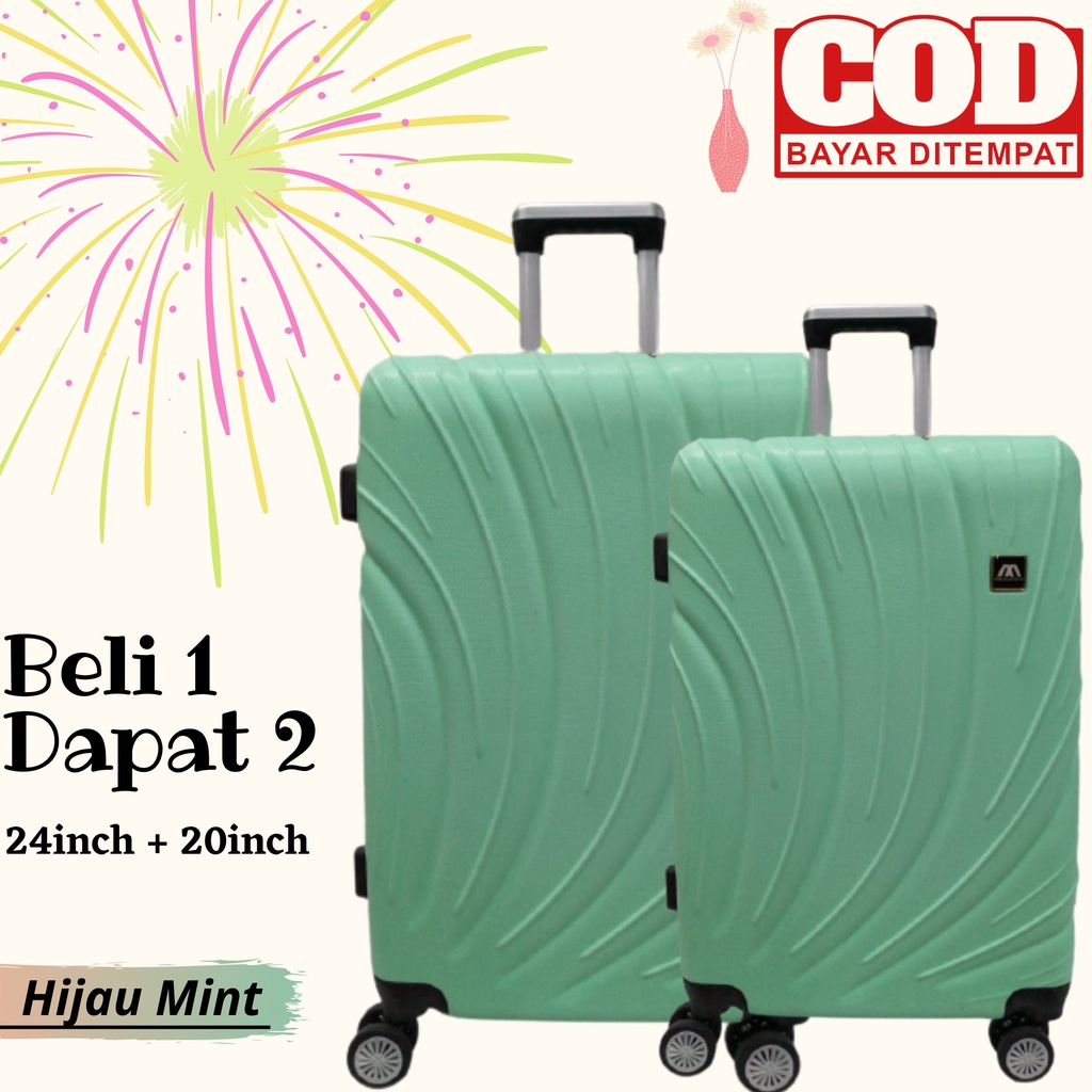 Koper polo travel import 027 set2in1 24inch 20inch koper original koper murah koper travel koper