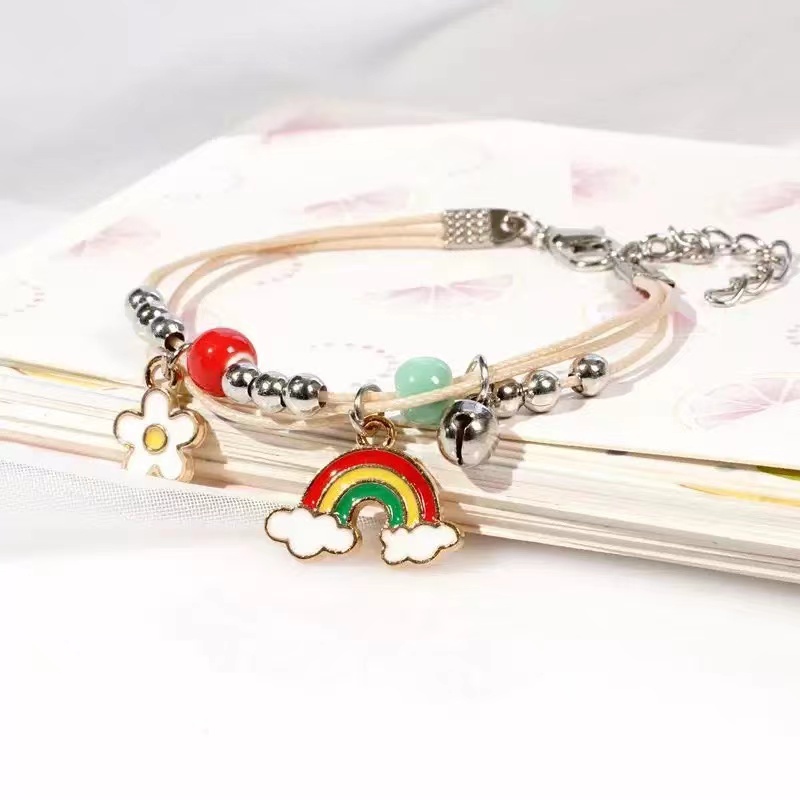 Gelang Couple Daisy Etnik Bead Tali persahabatan Braided Bracelet/Friendship Adjustable Daisy-#6