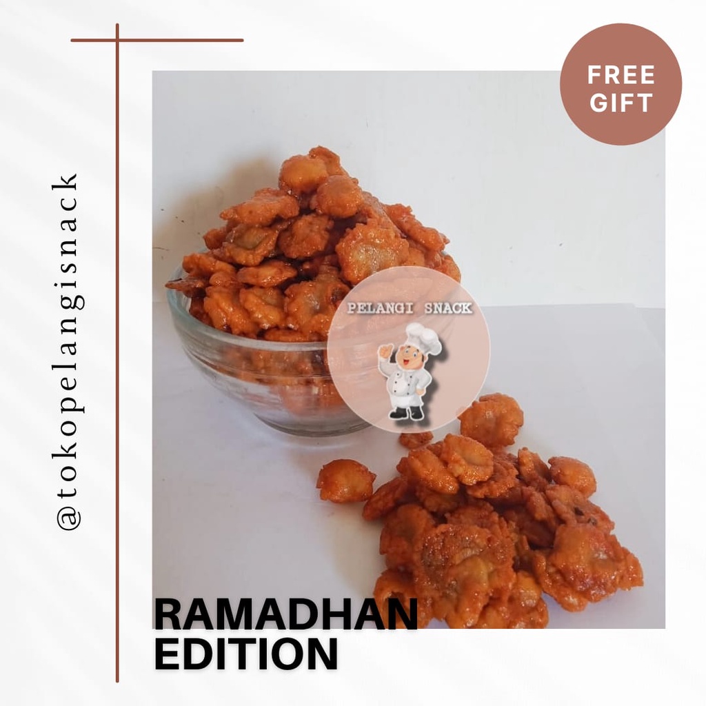 

[ 250 gr ] Blinjo Pedas atau Emping Pedas