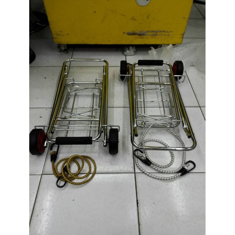 BISA COD TROLI LIPAT MINI   DORONGAN BARANG KECIL   TROLLEY LIPAT