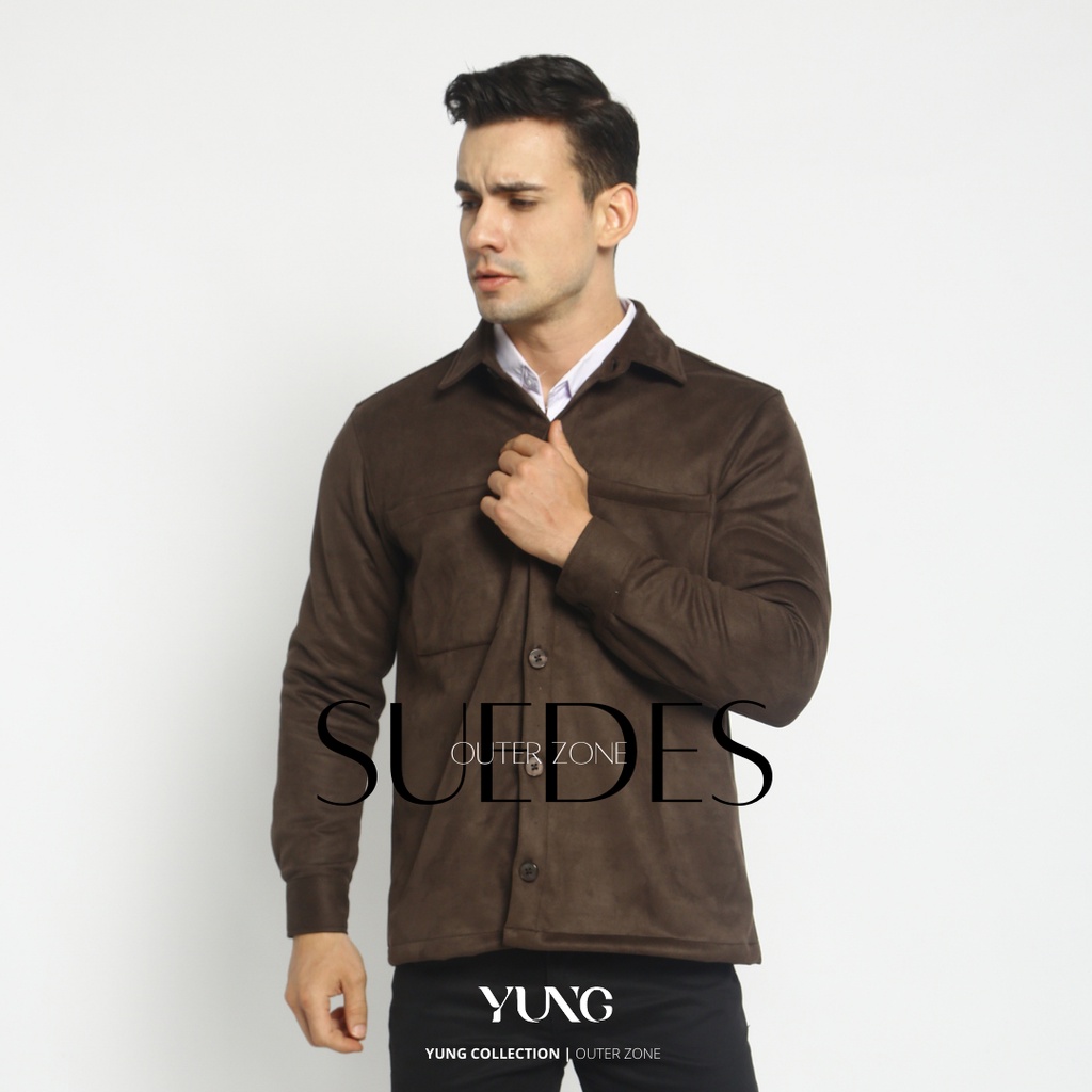 Kemeja Outer Suede YUNG | Premium Suede Quality