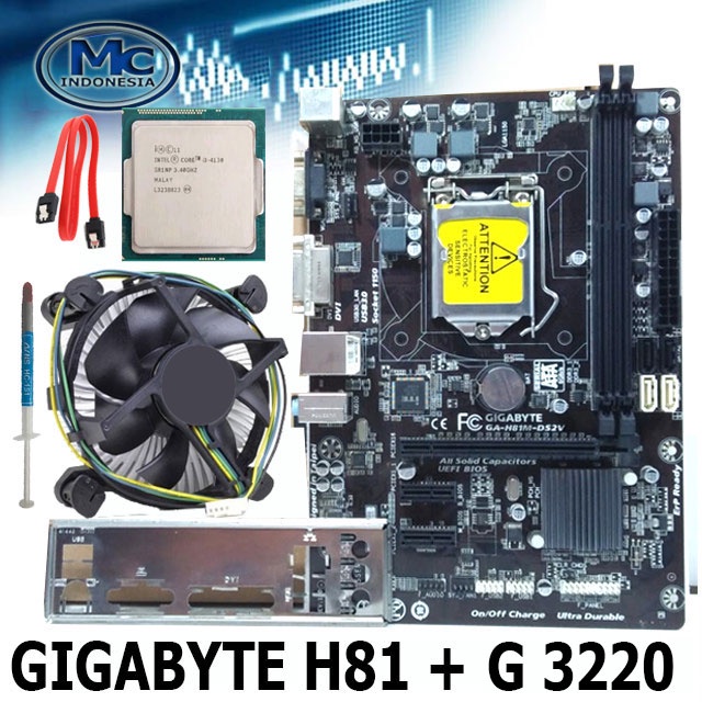 Paketan H81 Gigabyte + Processor Intel Celeron G3220