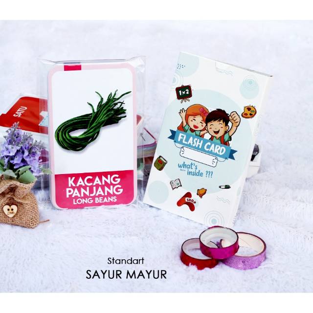 [MURAH & BESAR MAINAN ANAK FLASHCARD] Flash card sayur