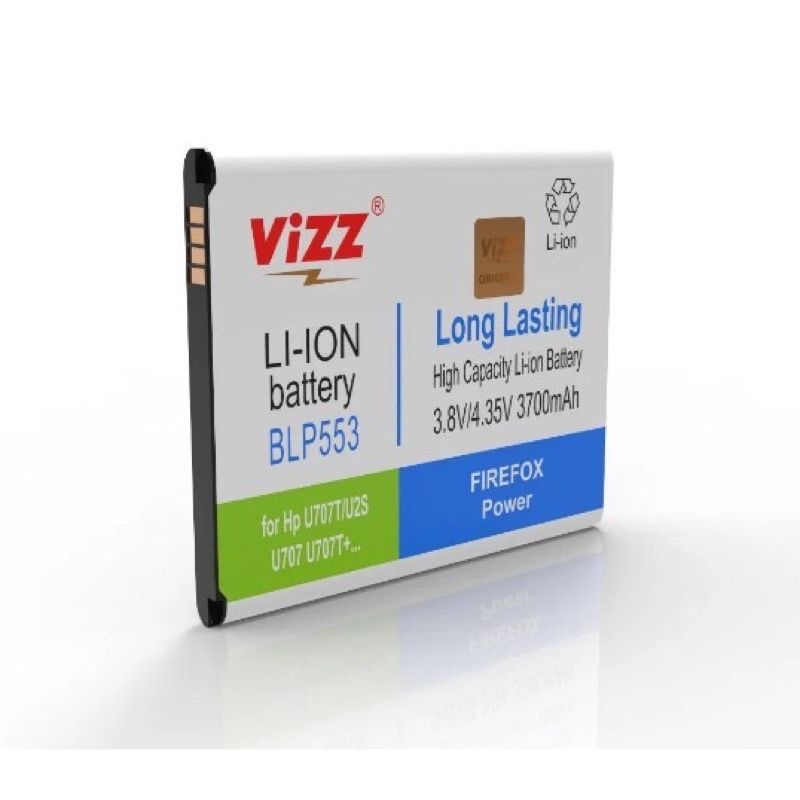 Baterai Vizz Oppo BLP553/Oppo U707T