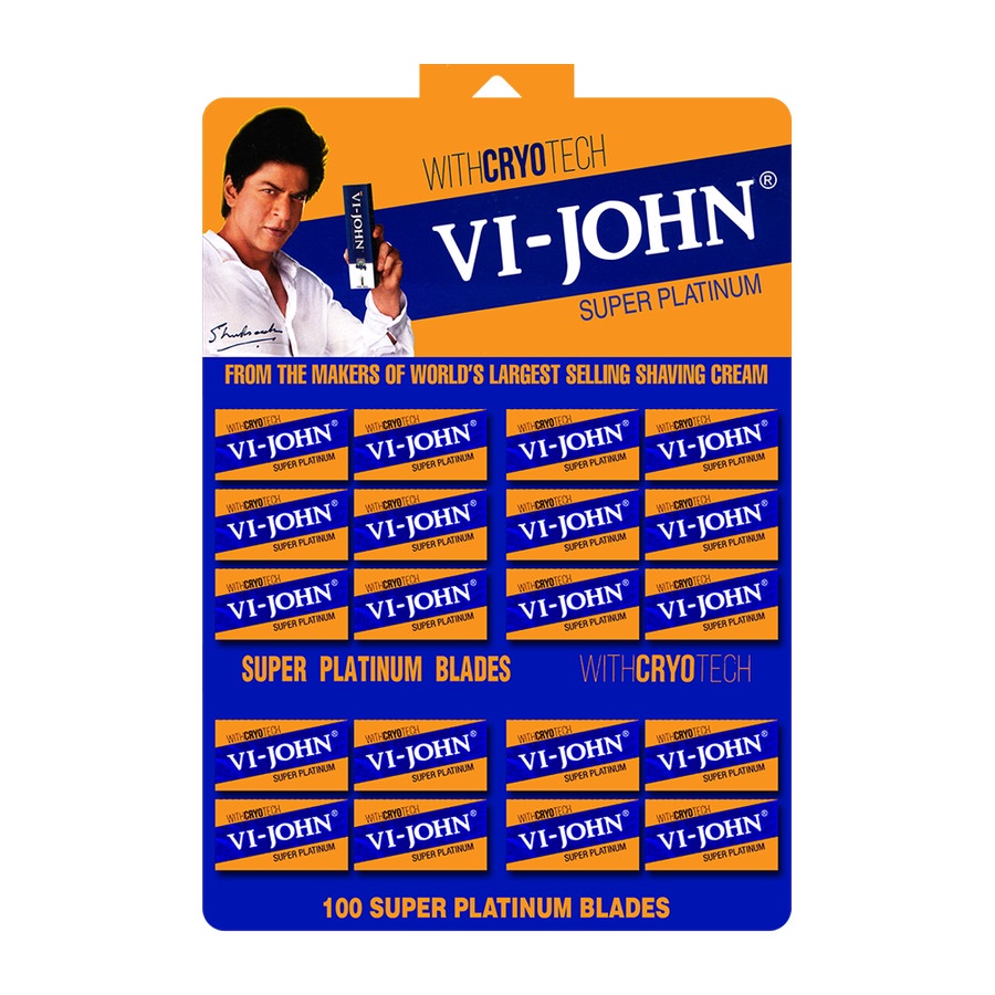 Pisau Cukur Vi John Super Platinum Coated Blades isi 20 Box