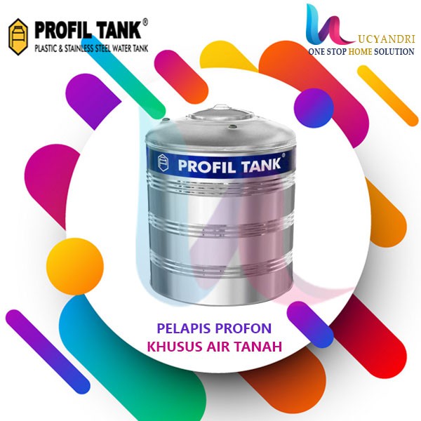 Tangki Air Stainless PS 2500 D  Profil Tank Toren Tandon Air