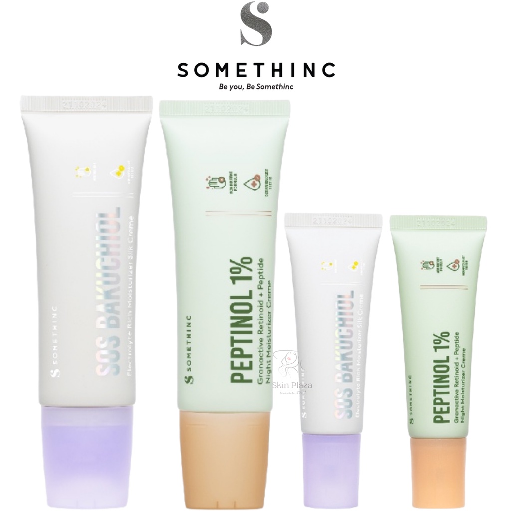 SOMETHINC PEPTINOL Granactive Retinoid + Peptide Night | SOS Bakuchiol Electrolyte Rich Moisturizer Silk Creme