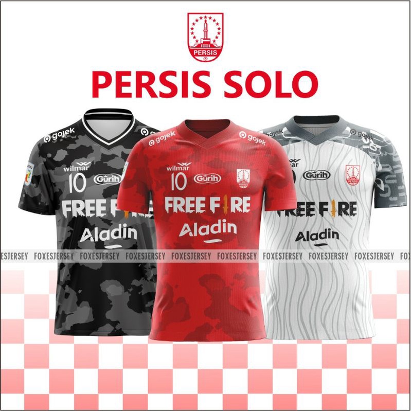 JERSEY PERSIS SOLO 2021-2022 FREEE NICKNAME DAN NOMOR PUNGGUNG FULL PRINTING