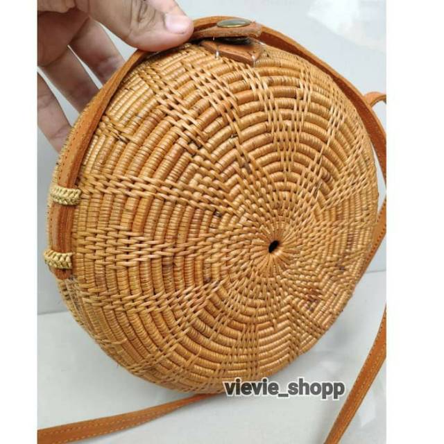 Tas Wanita Tas Selempang Tas Rotan Bola Full Motif
