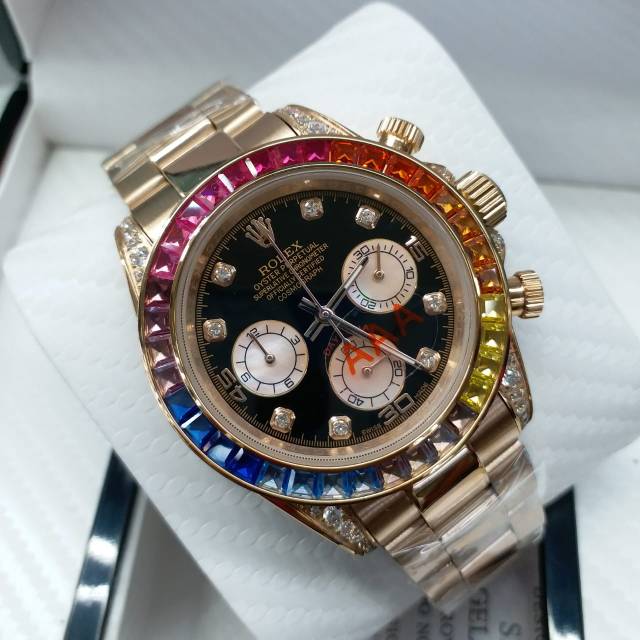 JAM TANGAN MEWAH WANITA ROLEX DAY TONA OYSTER PERPETUAL DATE AUTOMATIC SUPER QUALTY GRADE AAA