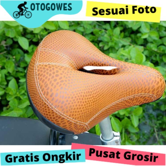 Sadel sepeda gunung lipat besar empuk Shock Absorption SX997