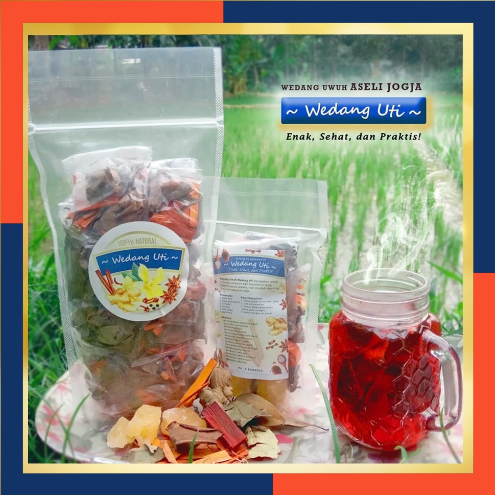 

Wedang Uwuh Uti Kemasan Minuman Herbal Tradisional Khas Yogyakarta Isi 10