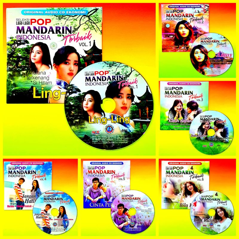 VARIASI KASET ORIGINAL AUDIO MOBIL COMPACT DISC-LAGU POP MANDARIN INDONESIA-LAGU POP INDONESIA MANDA