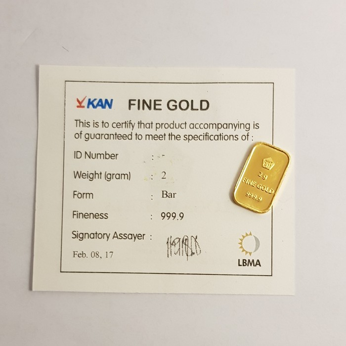 Star Gold Logam Mulia Antam Retro Berdiri ( LM ) 2GR 2 Gram-3