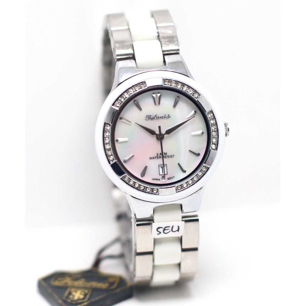 Tetonis Wacth TS148 - Jam Tangan Fashion Wanita - Keramik Strap - Original - Anti Air