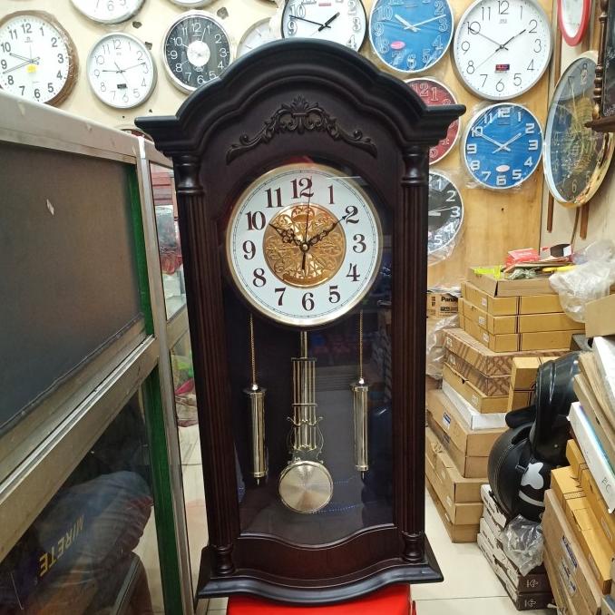 langsung order saja] Jam Dinding Klasik Kuno Bunyi setiap Jam bandul goyang