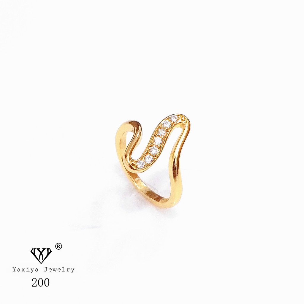 

Cincin Permata Lapis Emas Perhiasan Imitasi 18K Yaxiya Jewelry 200