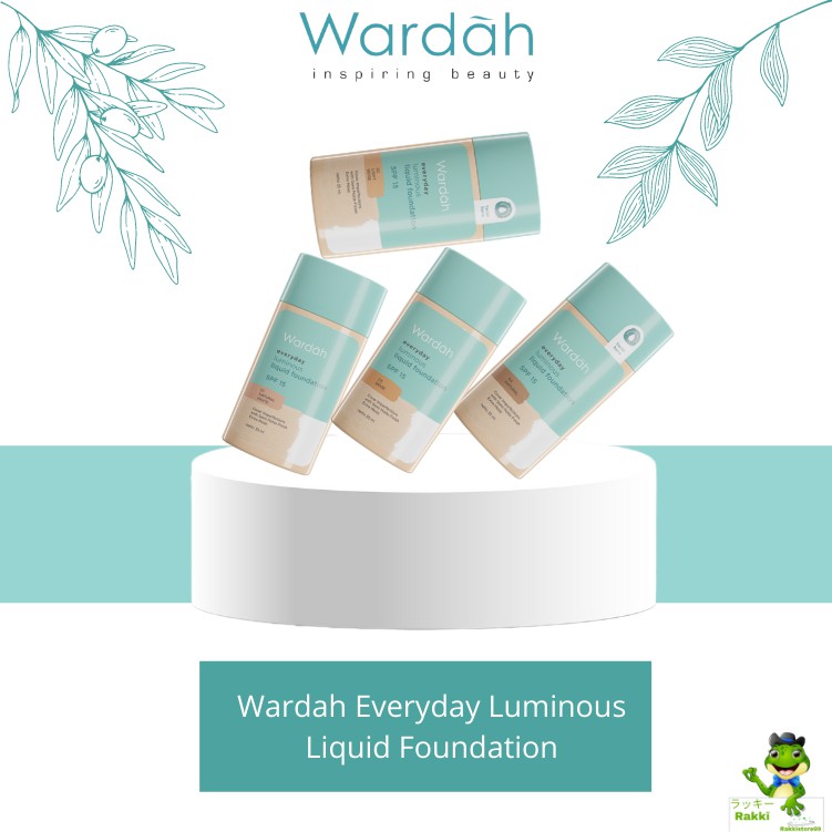 ❣️Rakkistore99❣️Wardah Everyday Luminous Liquid Foundation 40ml (100% Original)