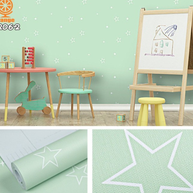 Wallpaper dinding kamar tidur / stiker wallpaper 3d wallstiker motif dan elegant 45cm X 10meter-3