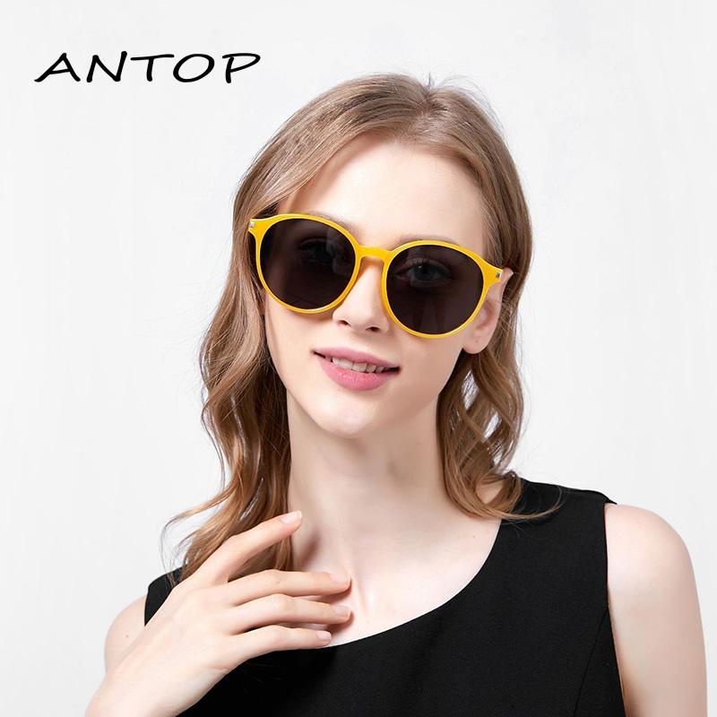 Kacamata Hitam Wanita Model Retro Frame Bulat Besar