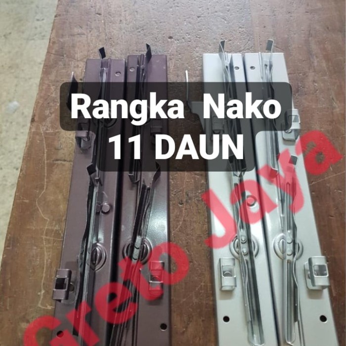 ( 11 Daun ) Bingkai Nako Jendela Kisi Besi Rangka Kaca Teralis Tralis