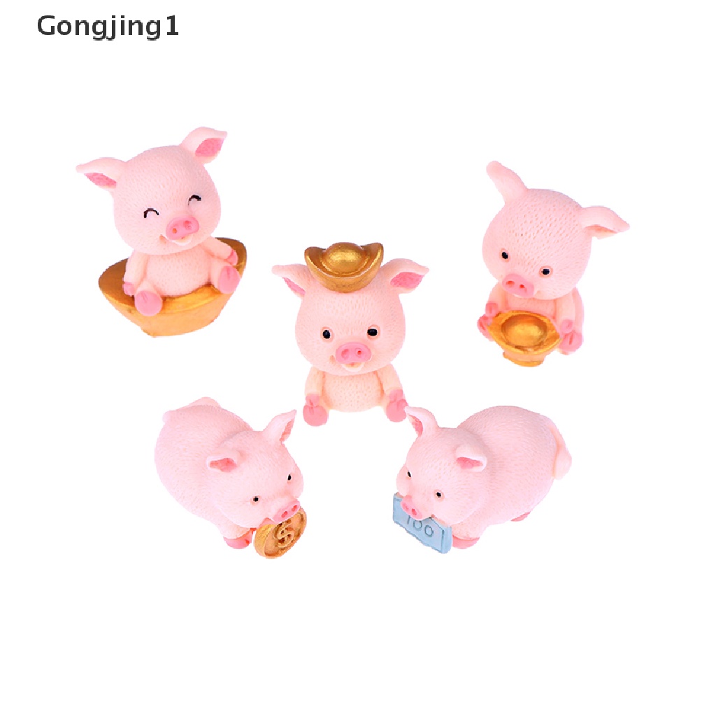 Gongjing1 Miniatur Babi Fortune Untuk Dekorasi Taman Minifairy Gardenrumah Boneka