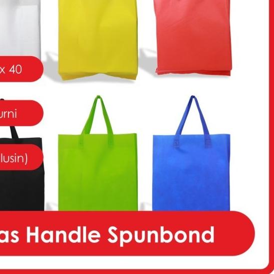 

GOODIE BAG SPUNBOND HANDLE LUSINAN 30x40/Kantong Belanja Murah /Navy