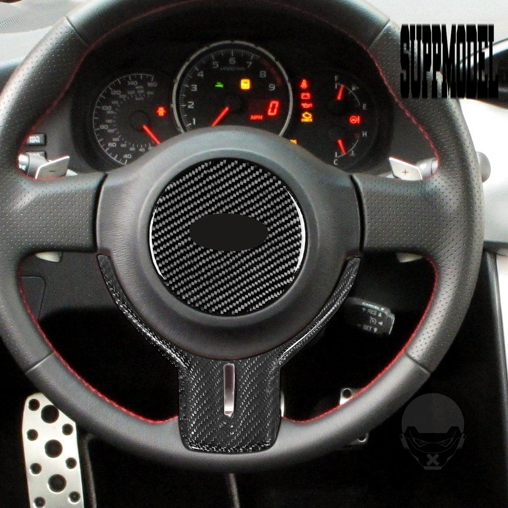 Stiker Cover Stir Mobil Tekstur Carbon Fiber 3D Anti Air / Gores Untuk Toyota GT86