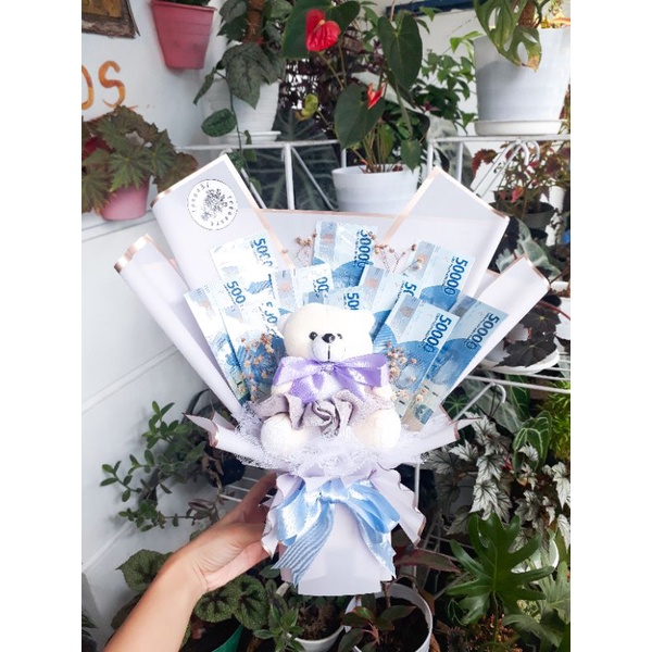 CHISAI MONEY BOUQUET 500rb | KADO WISUDA BUCKET BONEKA | HADIAH ULANGTAHUN BUKET BUNGA MURAH