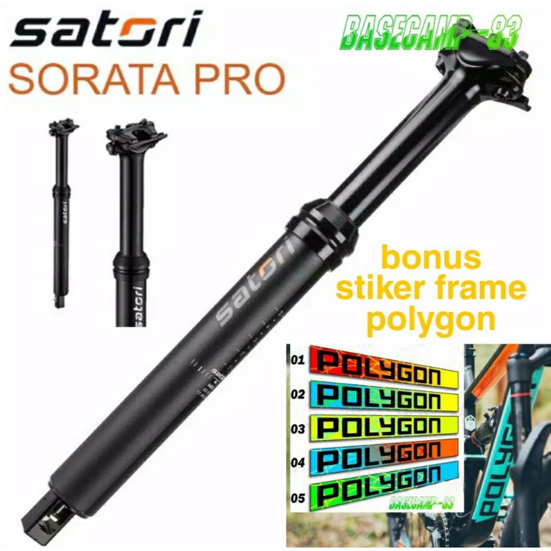 Dropper Seatpost Satori Sorata Pro Internal Kabel bonus decal stiker