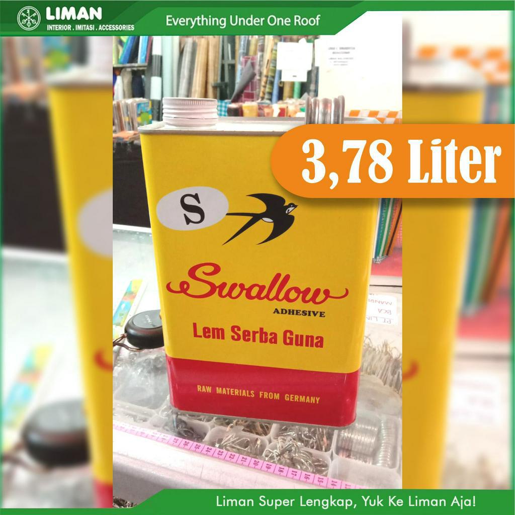 Lem Sepatu super kuat/ Lem Swallow 3,78 Liter (Swallow Galon)