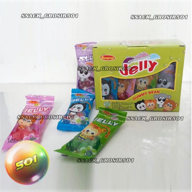 Jelly Bean Gummy isi 30pcs Mix yupi