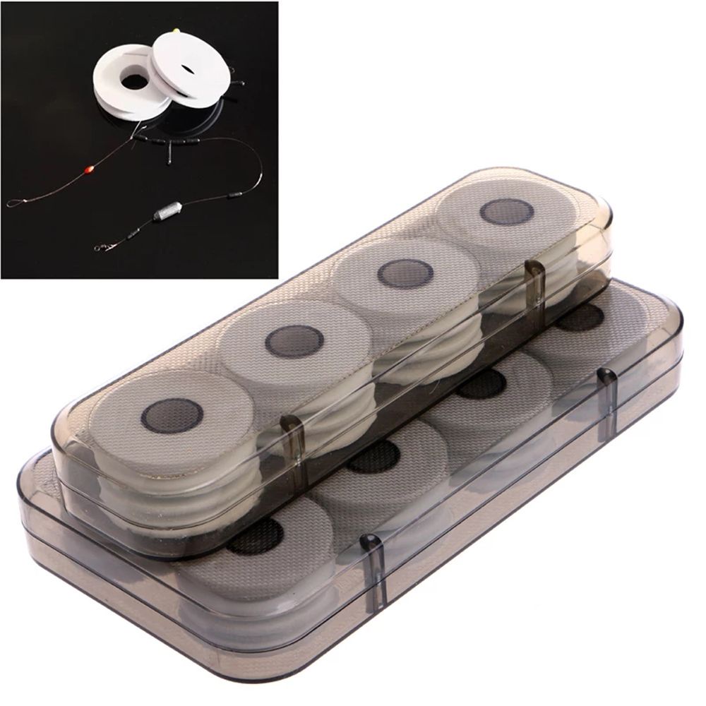 LANFY Storage Box Fishing Line Wire Fly Fishing Gear Main Line Box Fishing Line Winding Board Fishing Tackle Box Fishing Line Bobbin Fishing Line Shaft 8/16Pcs Fishing Box Fishing Accessories Foam Spools