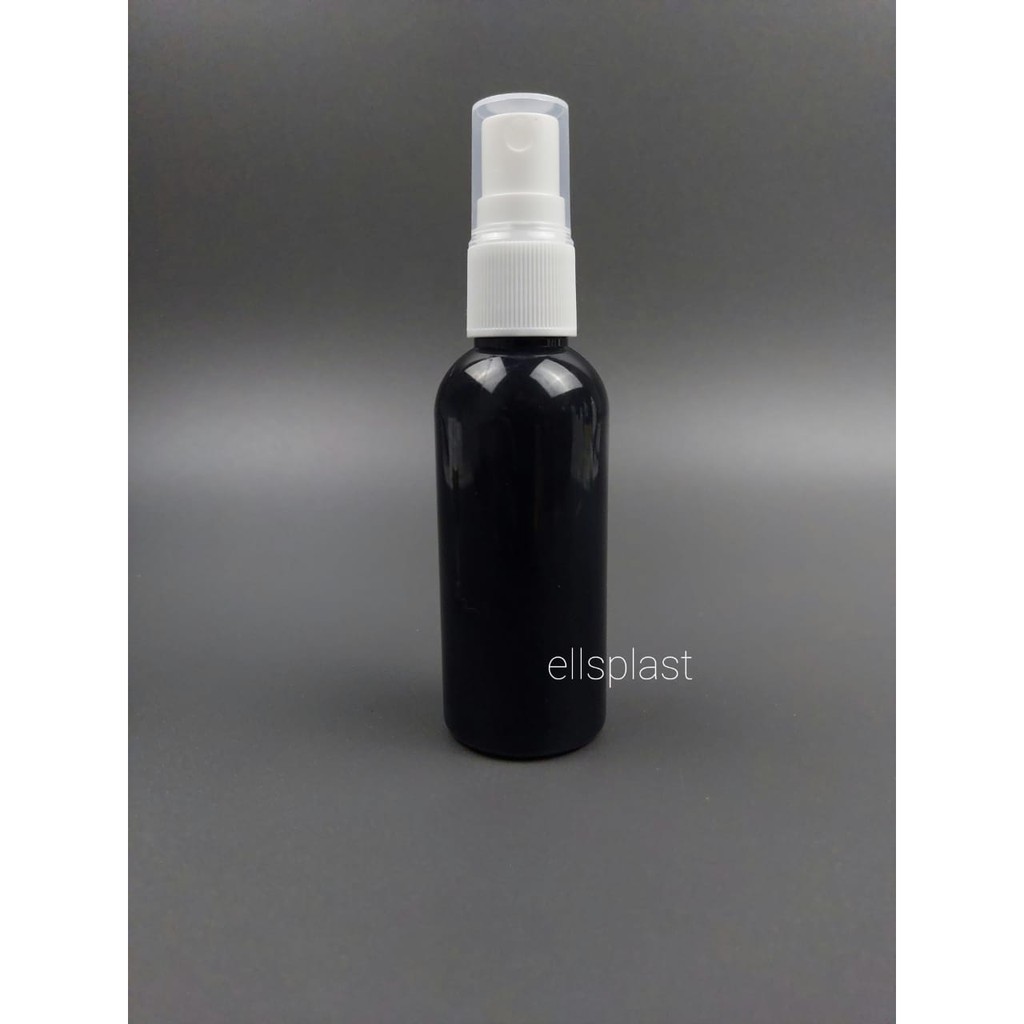 Jual Botol Spray Ml Hitam Botol Pet Ml Hitam Tutup Spray Putih